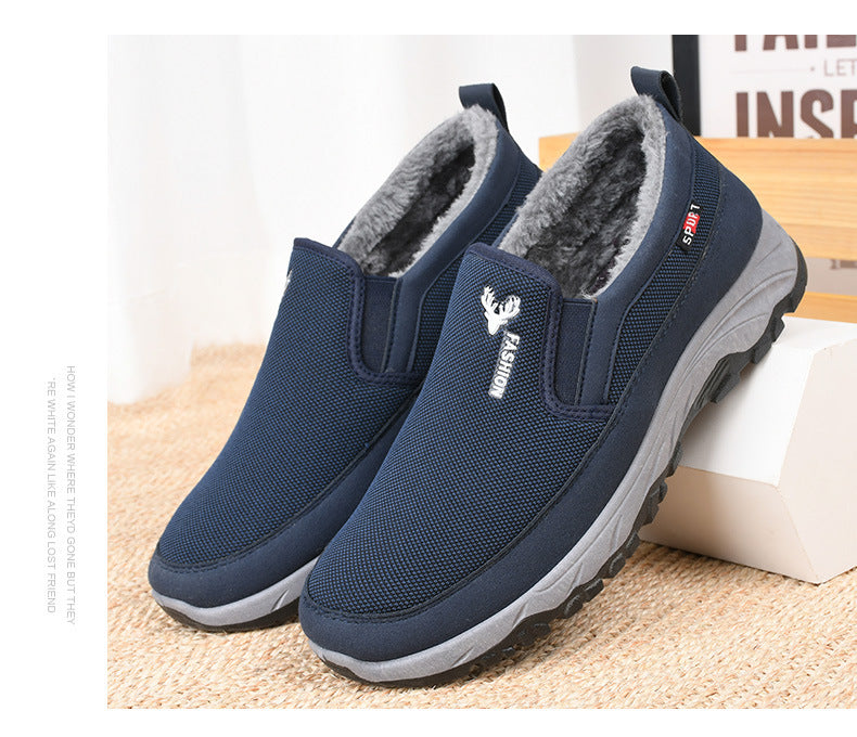 【38-44】2024 nuevos zapatos gruesos botas de invierno de algodón cálidas