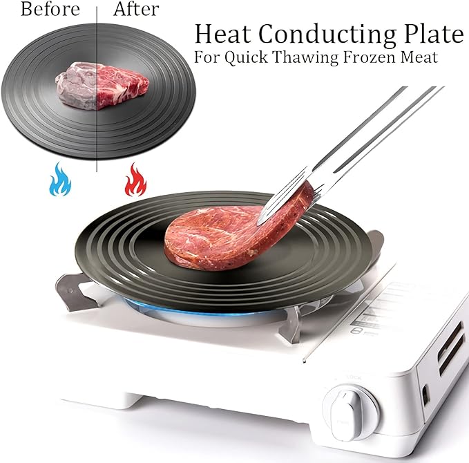 🔥🍳Αγωγός θερμότητας οικιακής κουζίνας (κατάλληλο για μαγείρεμα, παρασκευή σούπας, απόψυξη υλικών, προστασία της κατσαρόλας από καμένα μαύρα κομμάτια)