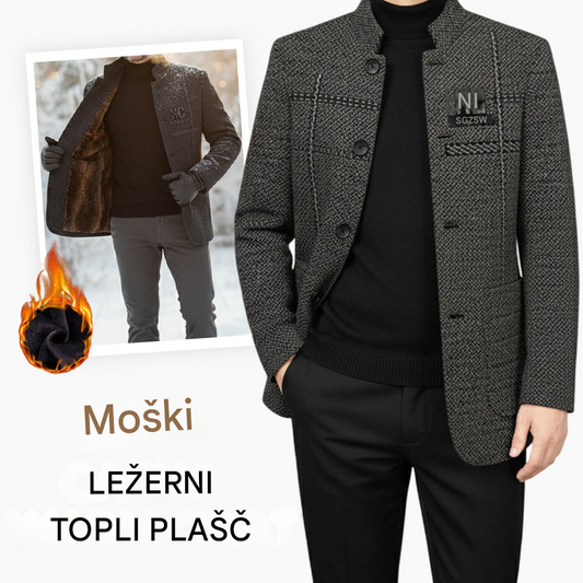 🧥 Časovno omejena ponudba🔥 Moška retro jakna s stoječim ovratnikom=1