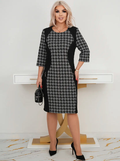 🌷🌞【S-5XL】Nuevo vestido a cuadros sencillo 2025