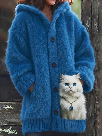 【S-5XL】Lindo abrigo grueso con capucha de felpa y forro polar