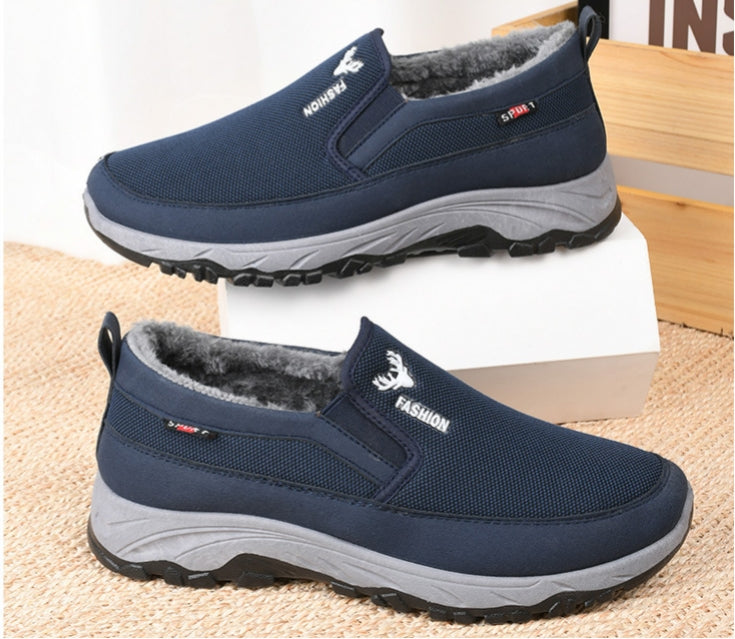 【38-44】2024 nuevos zapatos gruesos botas de invierno de algodón cálidas