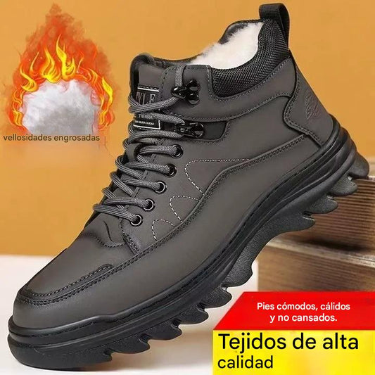 【39-44】❄️Nuevos zapatos para hombre, cómodos, ligeros, con forro polar y extra cálidos.