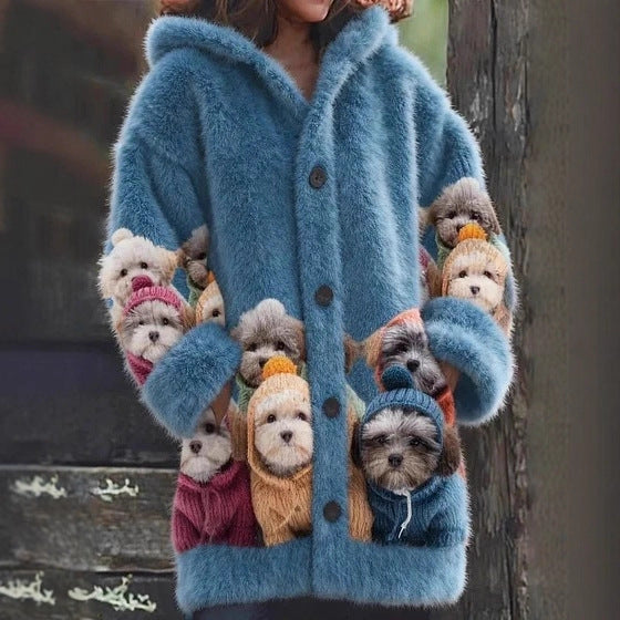 【S-5XL】Lindo abrigo grueso con capucha de felpa y forro polar