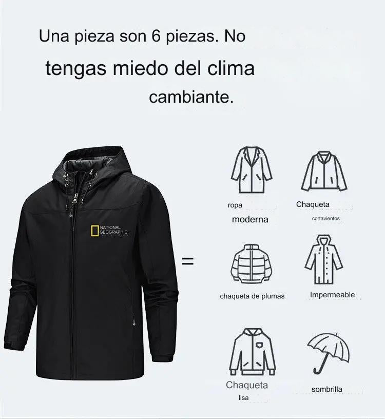 🔥【S-5XL】Chaqueta unisex cómoda resistente al viento y temperatura controlada.