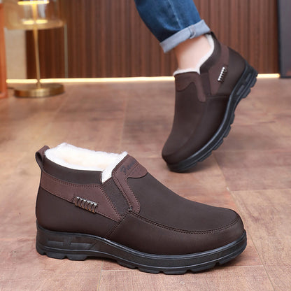 🥾【39-45】👣Nuevas botas de nieve de invierno para hombre hechas de terciopelo engrosado, cálidas.