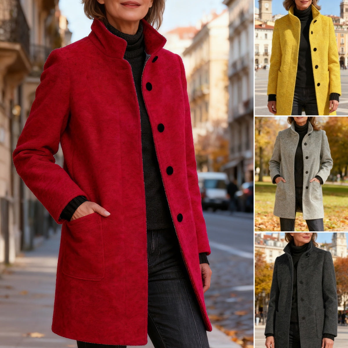 🍁🔥Ofertas especiales del Black Friday🔥【S-5XL】Abrigo de lana retro a la moda