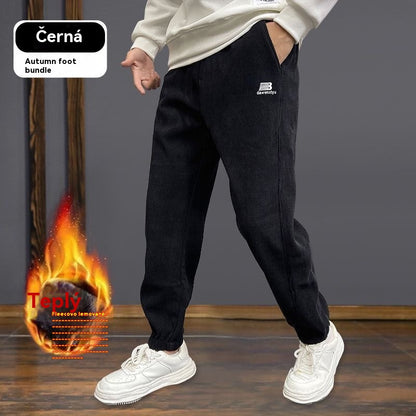 【M-5XL】Pantalones cálidos y cómodos para hombre con forro polar para otoño/invierno