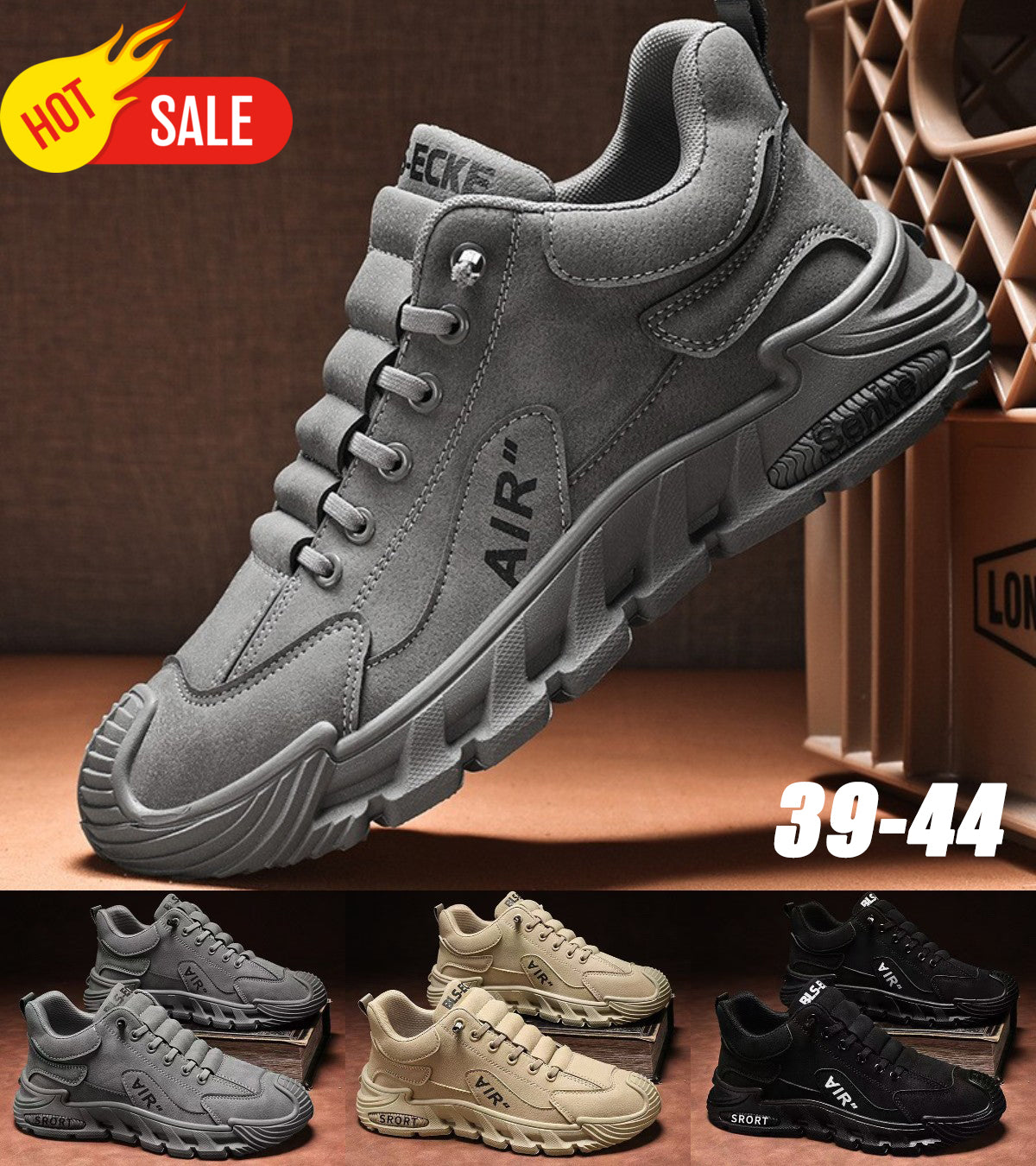 🔥✨【Último día, 50% de descuento】🥾【39-44】Zapatos casuales de hombre de nuevo estilo, transpirables y cómodos, tela impermeable