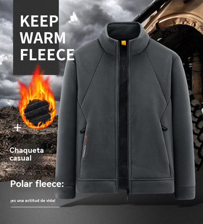 🔥【50% de Descuento】🔥【M-5XL】Chaqueta de Terciopelo Grueso de Lana para Hombre, Talla Grande, Cálida y Cómoda para Otoño e Invierno【40% de Descuento】