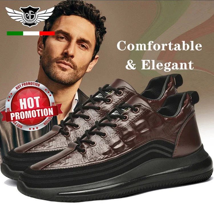 👞【38-48】🐊Zapatillas deportivas italianas de lujo con estampado de cocodrilo