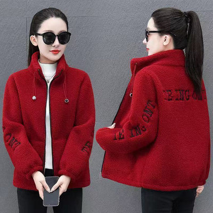 【M-6XL】Chaqueta de mujer con forro de lana de cordero