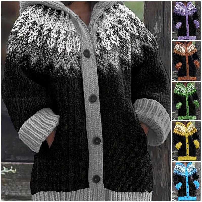 【S~5XL】✨Elegante chaqueta con capucha de colores y estilo retro