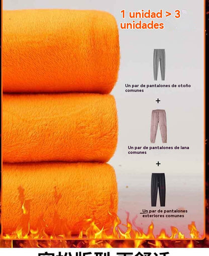 🔥【XL-7XL】Pantalones informales de invierno con forro polar
