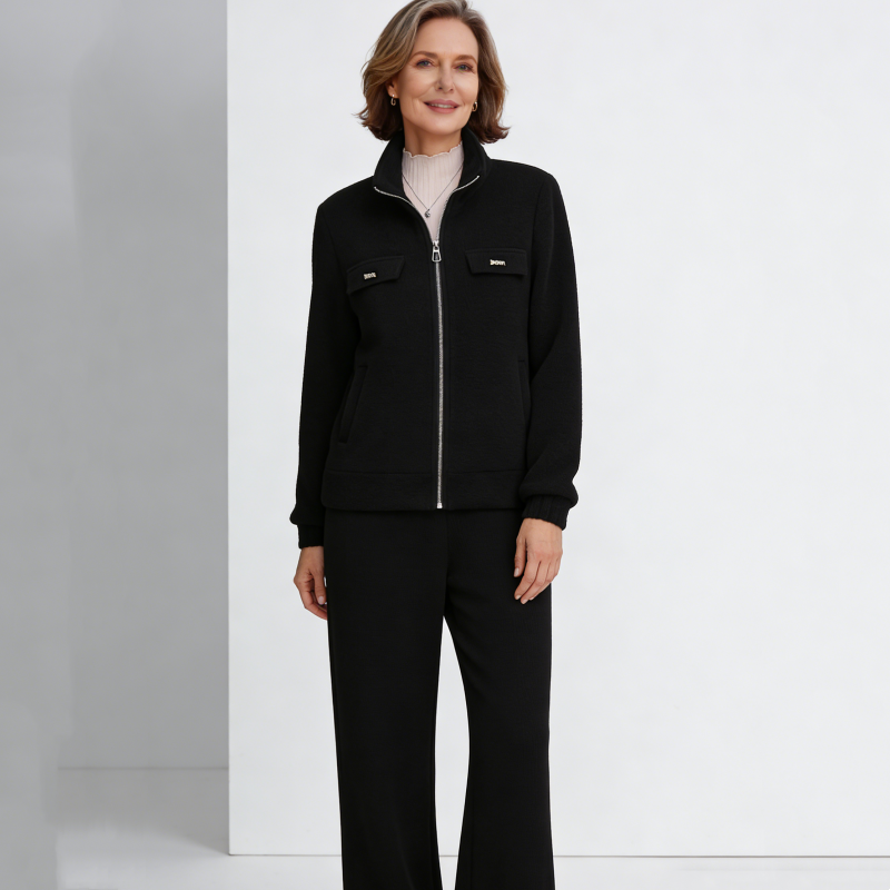 🔴Oferta por tiempo limitado💥【M-4XL】Traje casual de terciopelo para mujer, diseño atrevido (chaqueta + pantalón)