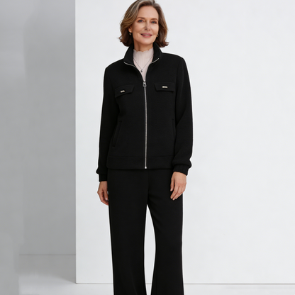 🔴Oferta por tiempo limitado💥【M-4XL】Traje casual de terciopelo para mujer, diseño atrevido (chaqueta + pantalón)