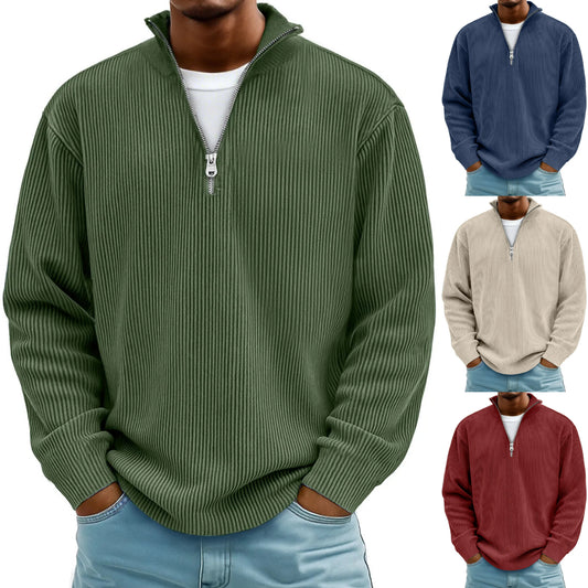 🔥【S-5XL】Otoño Invierno 2025 Nueva sudadera de hombre con cuello alto