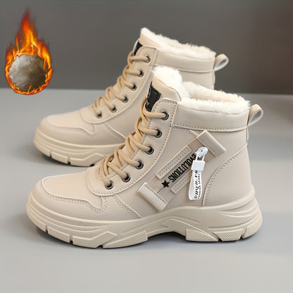 🔥【30% OFF】🥰🥰【35-45】Botas de nieve de invierno con cremallera lateral para mujer