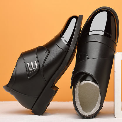 🏆【38-44】🔥Botas de invierno de algodón con forro polar, calzado informal de estilo británico