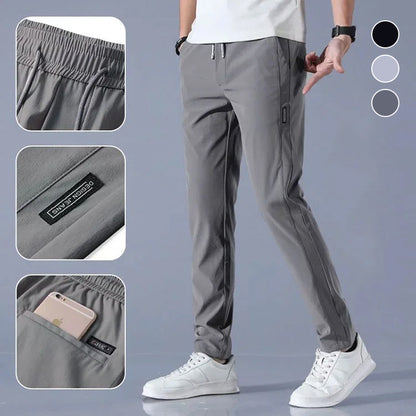 💥【Compre 1 y obtenga 1 gratis】💥【M-5XL】2025 pantalones casuales elásticos de color sólido para hombre