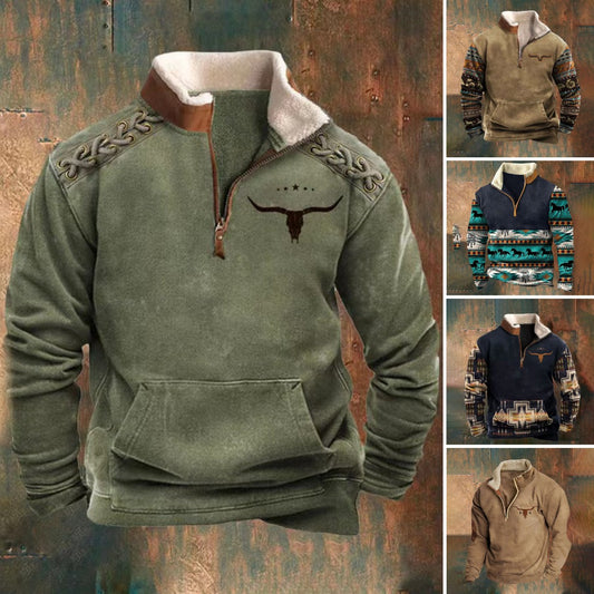 👕[Venta caliente] Sudadera con capucha cálida y de moda para hombre, que fortalece tu figura.