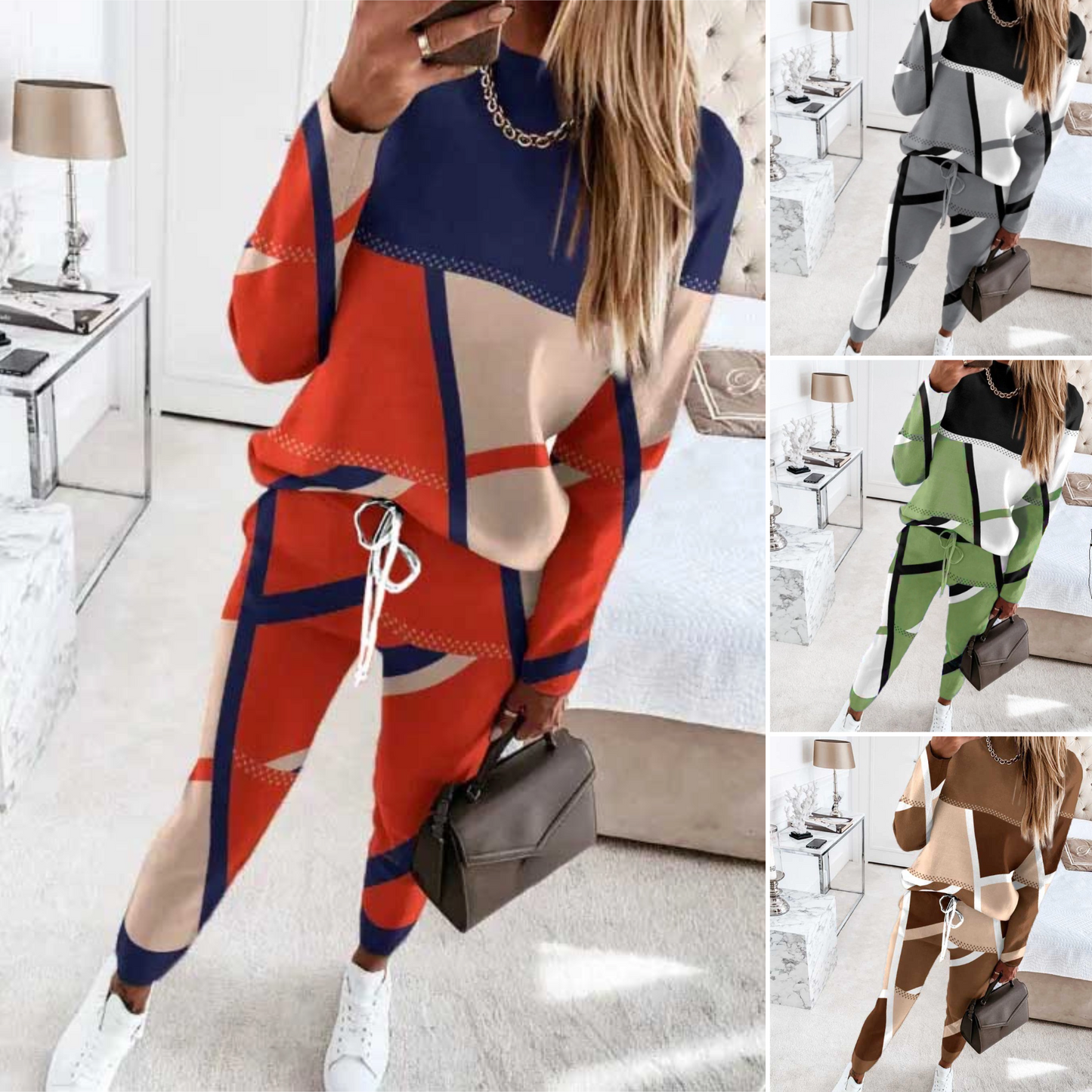 【🔥Top + pantalón】Nuevo traje casual para mujer【S-3XL】