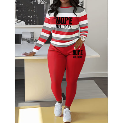 🔥50% de descuento 🔥🌈Traje casual de rayas estilo hip-hop 【Camisa + Pantalón】