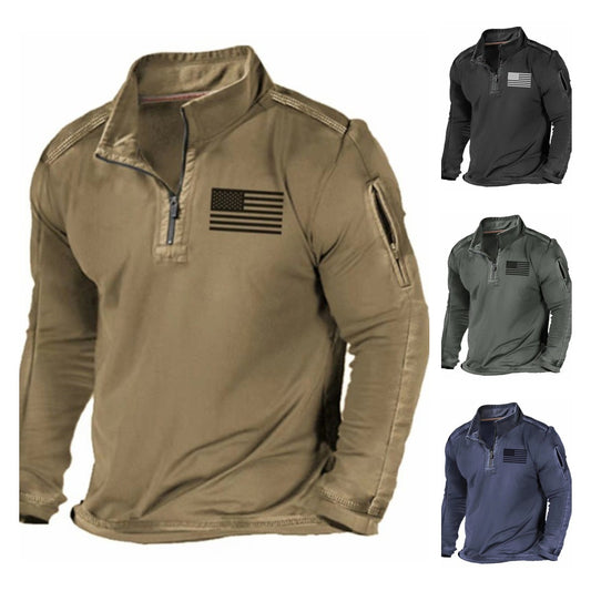 🔥【S-5XL】Sudadera de manga larga con cuello alto, estilo casual, para hombre, nueva colección primavera 2025