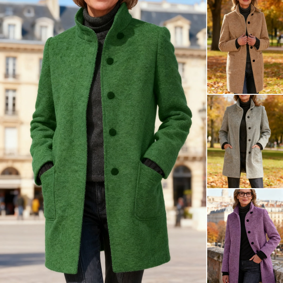 🍁🔥Ofertas especiales del Black Friday🔥【S-5XL】Abrigo de lana retro a la moda
