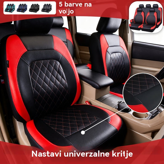 🔥Cena je znižana!🔥🚗【Sedežna prevleka*1+prednji sedež*1】Univerzalni komplet mehkih usnjenih prevlek za avtomobilske sedeže