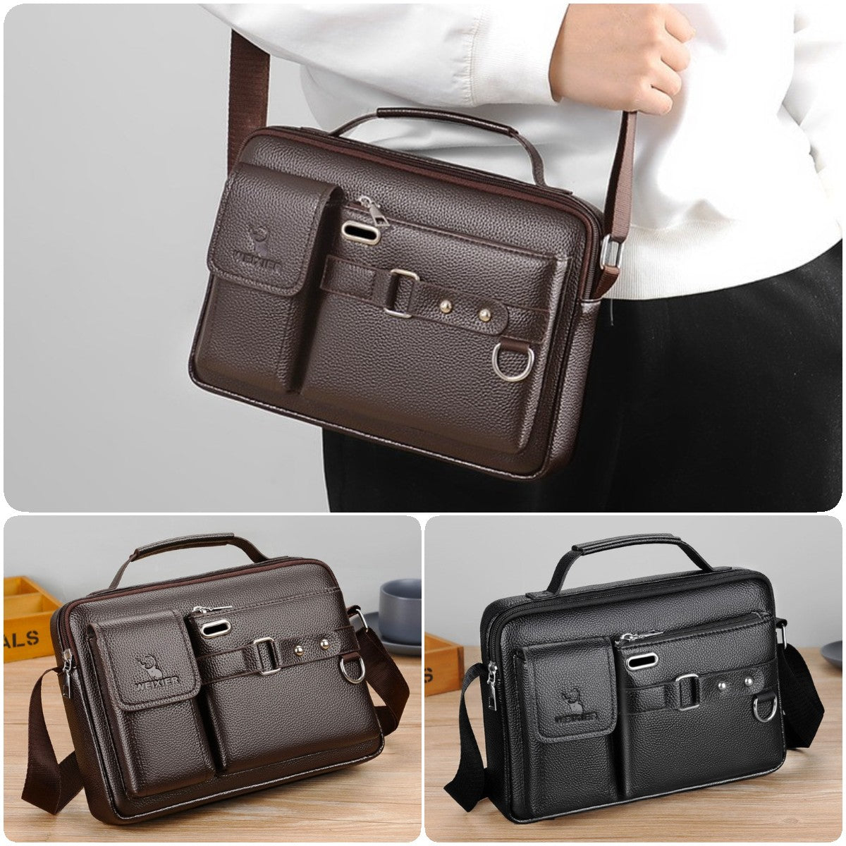 🔥Μοντέρνα και πρωτοποριακή ανδρική τσάντα ώμου🤵🤵