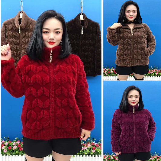 【40-100 kg】 Nueva chaqueta de invierno de manga larga gruesa