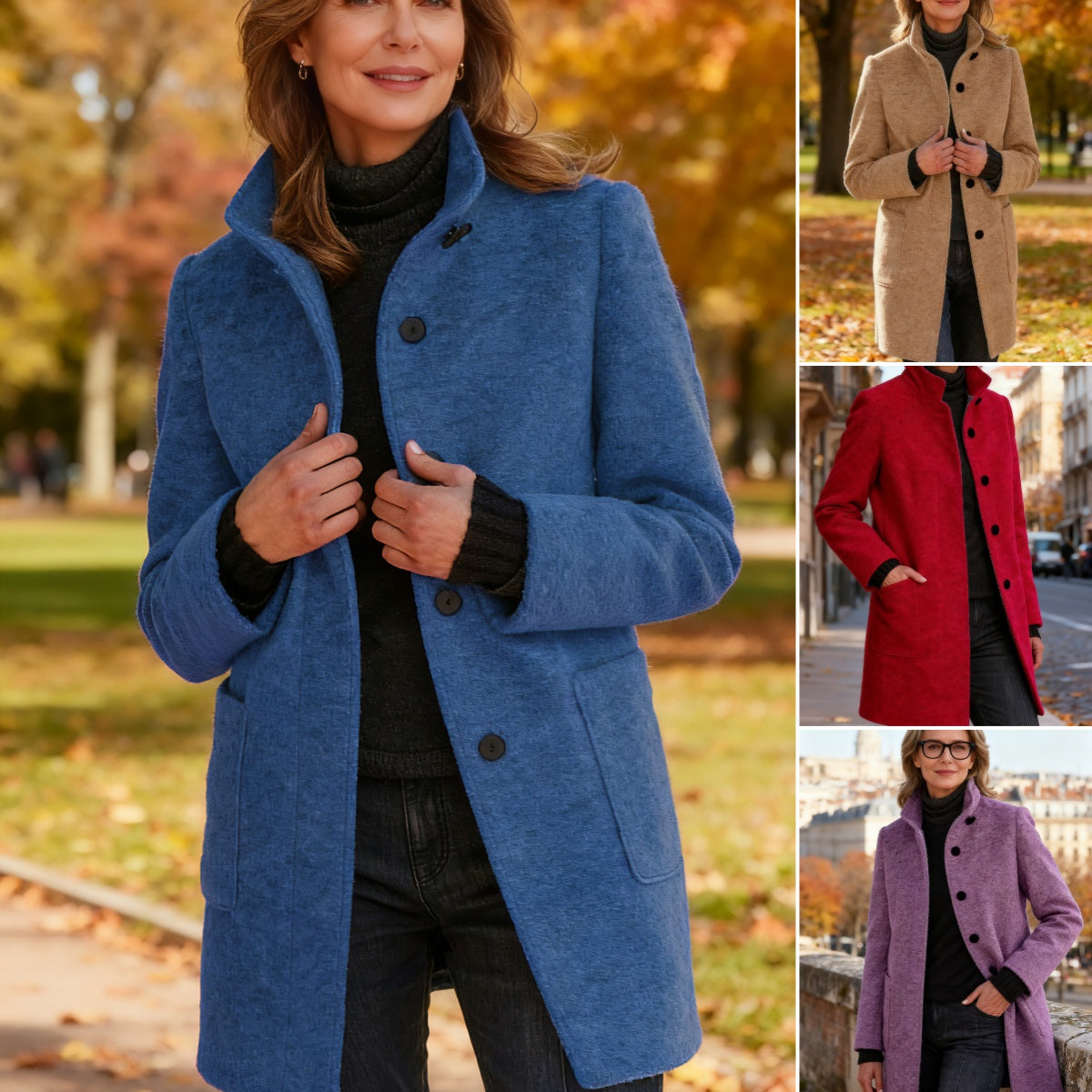 🍁🔥Ofertas especiales del Black Friday🔥【S-5XL】Abrigo de lana retro a la moda