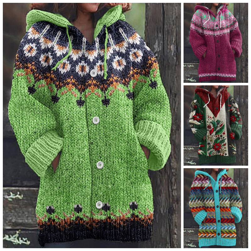 🔥！！！50% de descuento🔥🥰【S-5XL】Nuevo suéter cardigan retro cómodo