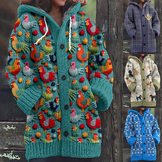 🥰Nuevo y cómodo cárdigan retro de lana.