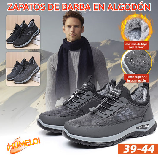 【39-44】👟Calzado de invierno para hombre, cálido y forrado, ideal para hombres de mediana edad | Impermeable, antideslizante y cómodo para caminar y practicar deportes
