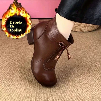 🔥🌸【Tallas 35-40】Nuevas botas de cuero para mujer (tallas grandes)