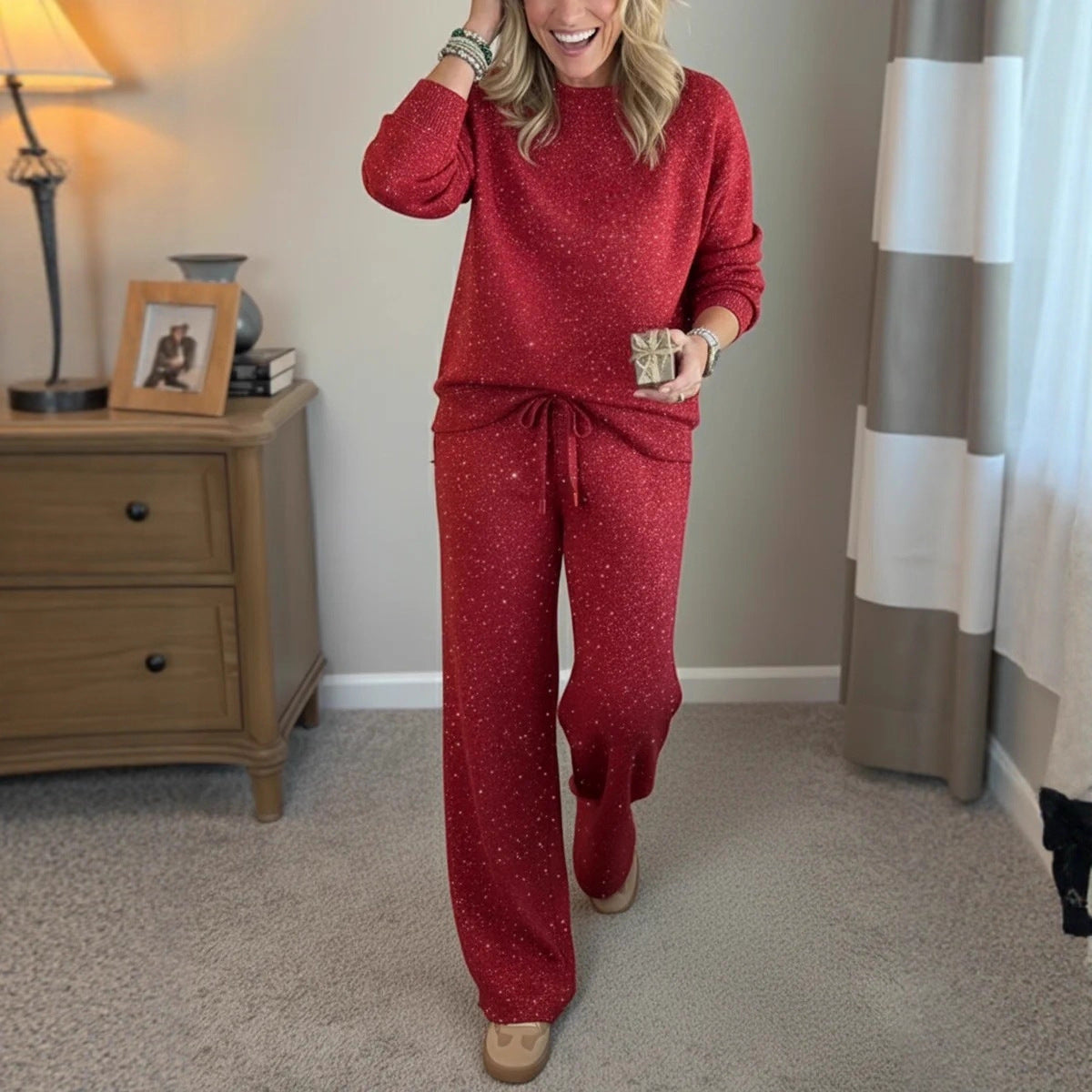 [Conjunto de dos piezas] Chándal holgado y elegante para mujer.