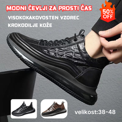 🔥【Časovno omejena ponudba】【38–48】 Luksuzne italijanske superge z reliefnim krokodilskim vzorcem