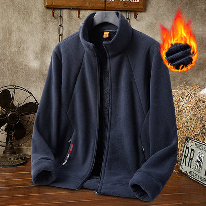 🔥【50% de Descuento】🔥【M-5XL】Chaqueta de Terciopelo Grueso de Lana para Hombre, Talla Grande, Cálida y Cómoda para Otoño e Invierno【40% de Descuento】