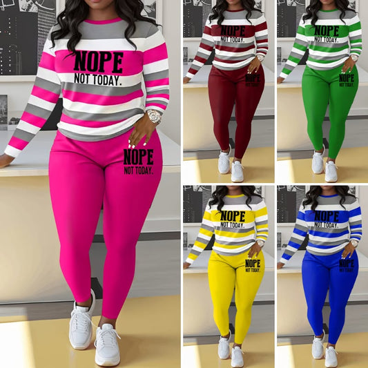 🔥50% de descuento 🔥🌈Traje casual de rayas estilo hip-hop 【Camisa + Pantalón】