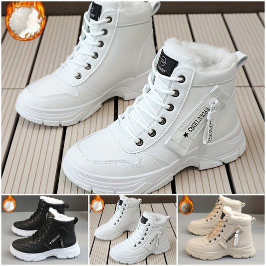 🔥【30% OFF】🥰🥰【35-45】Botas de nieve de invierno con cremallera lateral para mujer