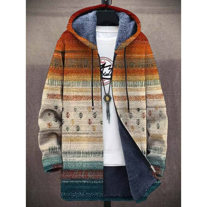 🔥🌟Oferta por tiempo limitado💥【S-4XL】Chaqueta informal cálida de otoño-invierno para hombre confeccionada en lana gruesa y terciopelo para tallas más grandes.