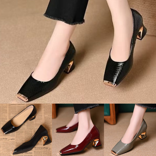 ✨🔥【Oferta especial】Nuevos zapatos de tacón grueso: estilo francés, la elección perfecta para el uso diario.