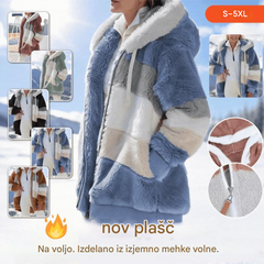 🔥50 % popust, nov ženski plašč iz debelega flisa