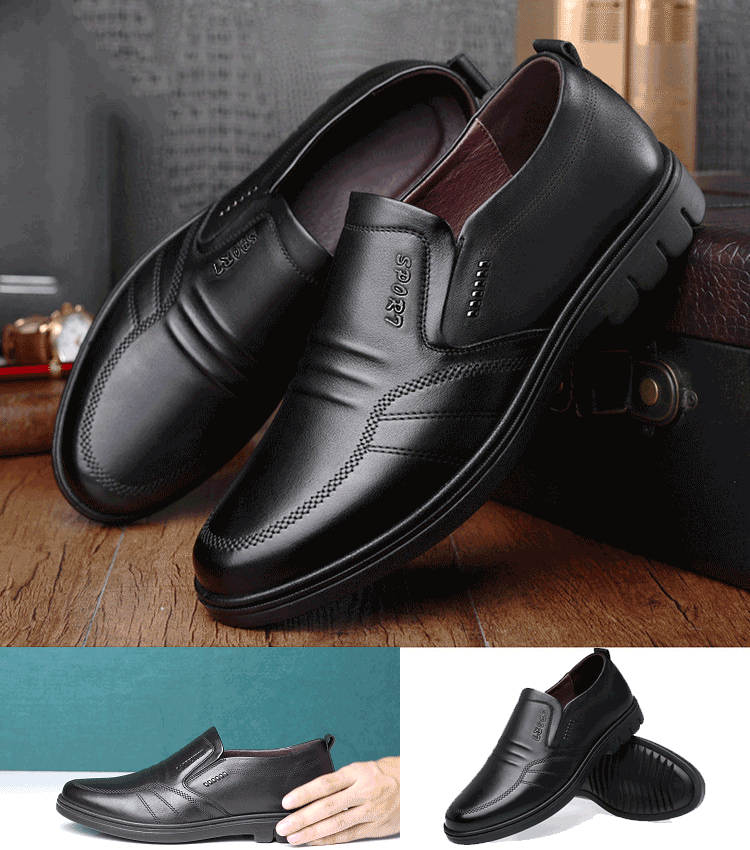 🔥Nuevos zapatos casuales de negocios para hombre fabricados en piel auténtica.