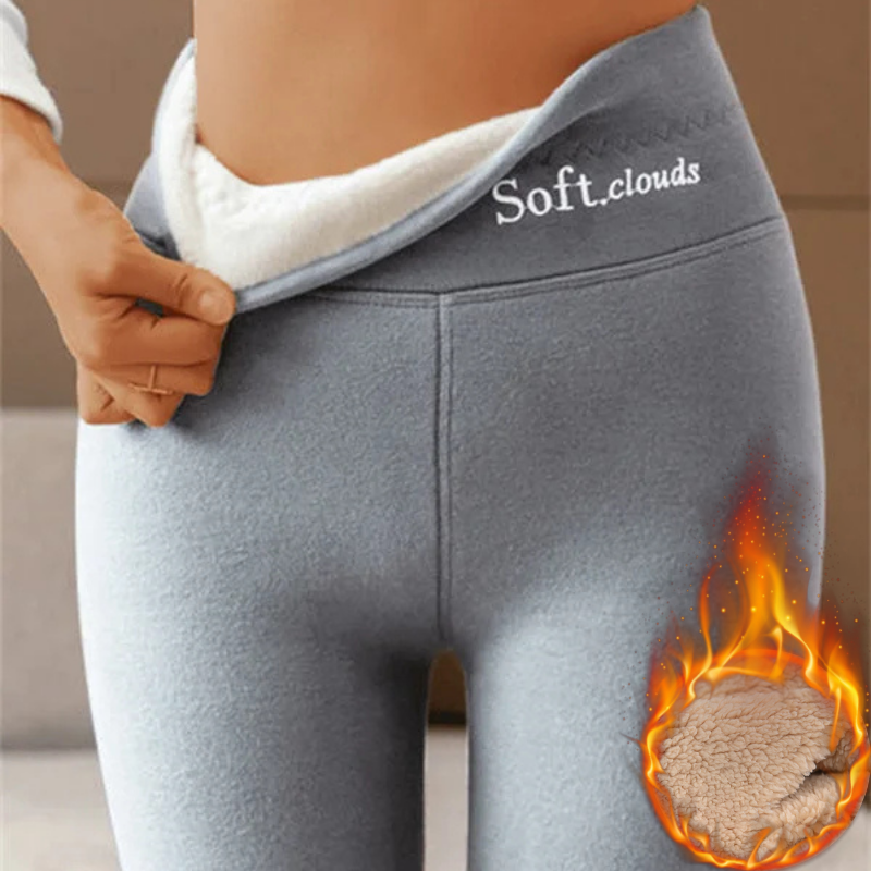 【S-5XL】2025 Otoño Invierno Leggings cálidos de cachemira de cintura alta