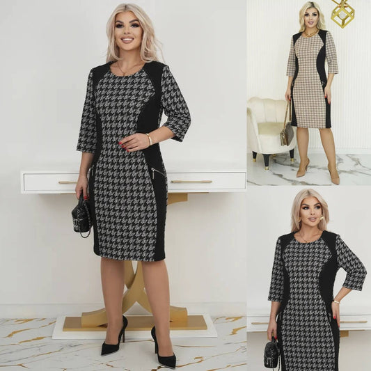 🌷🌞【S-5XL】Nuevo vestido a cuadros sencillo 2025