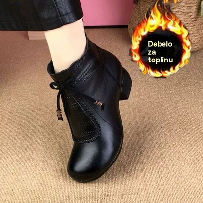 🔥🌸【Tallas 35-40】Nuevas botas de cuero para mujer (tallas grandes)