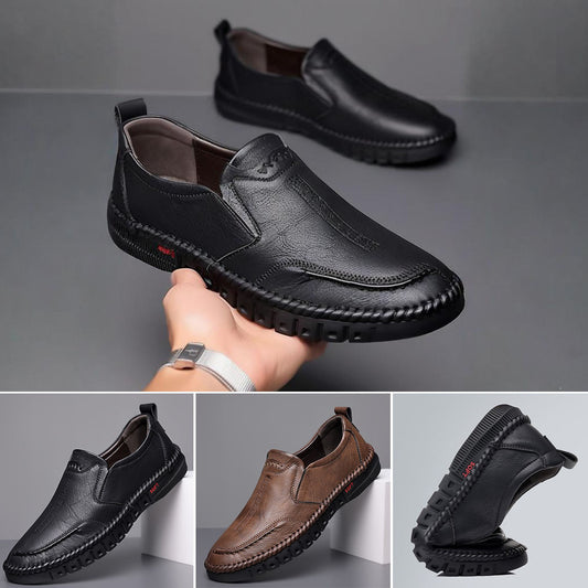 🏆👞【39-44】Zapatillas deportivas casuales para hombre 2025, fabricadas en piel auténtica, con suela suave, antideslizantes, transpirables